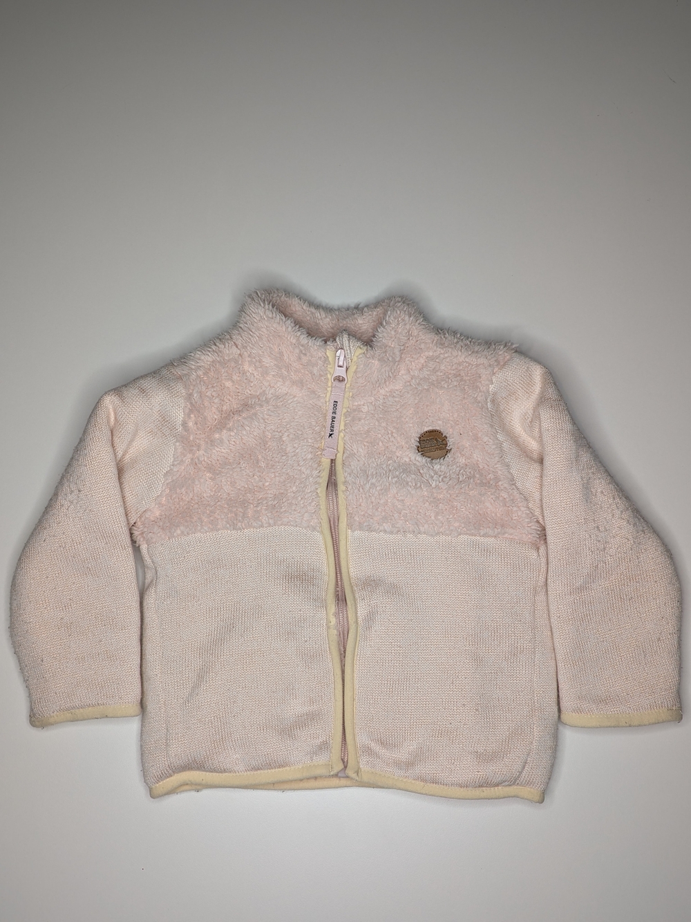 Eddie Bauer Kids Pale Pink Fleece Zip-Up Jacket
